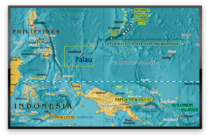 Map of palau